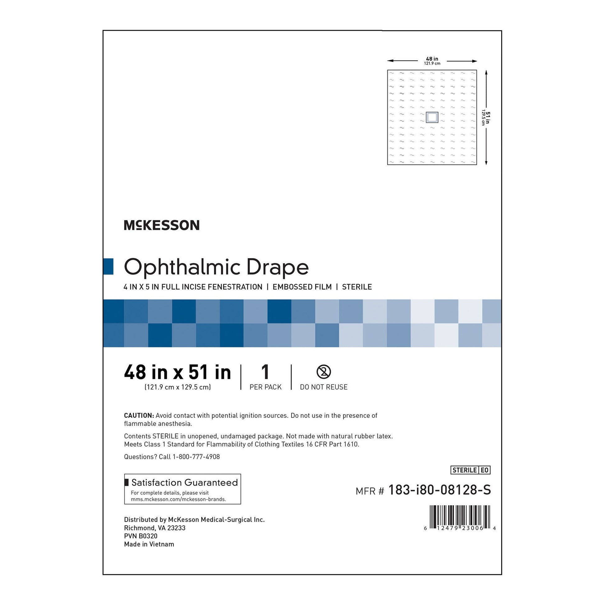 McKesson Sterile Surgical Ophthalmic Drape