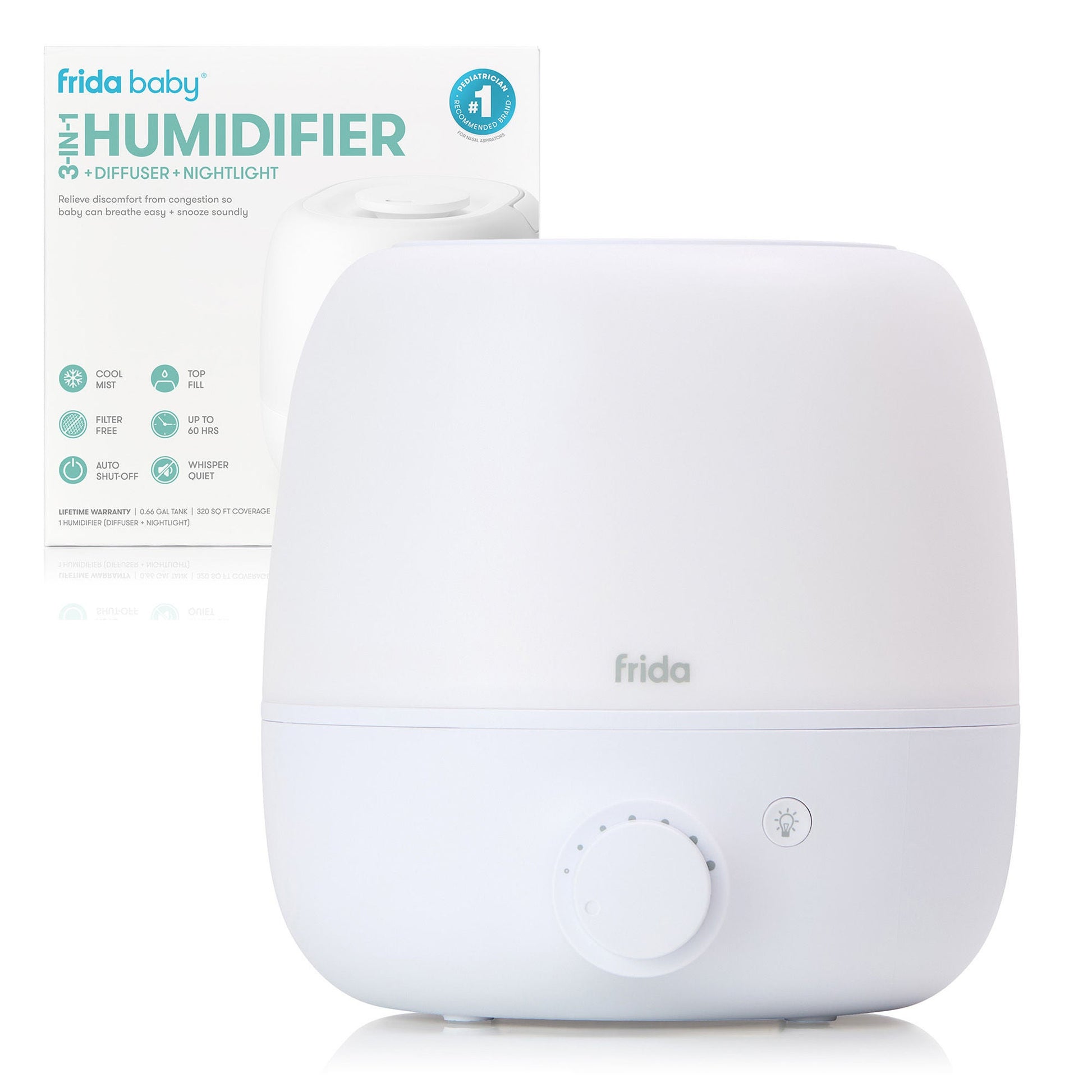 BreatheFrida 3 in 1 Humidifier Difuser and Nighlight Water Neonate / Infant