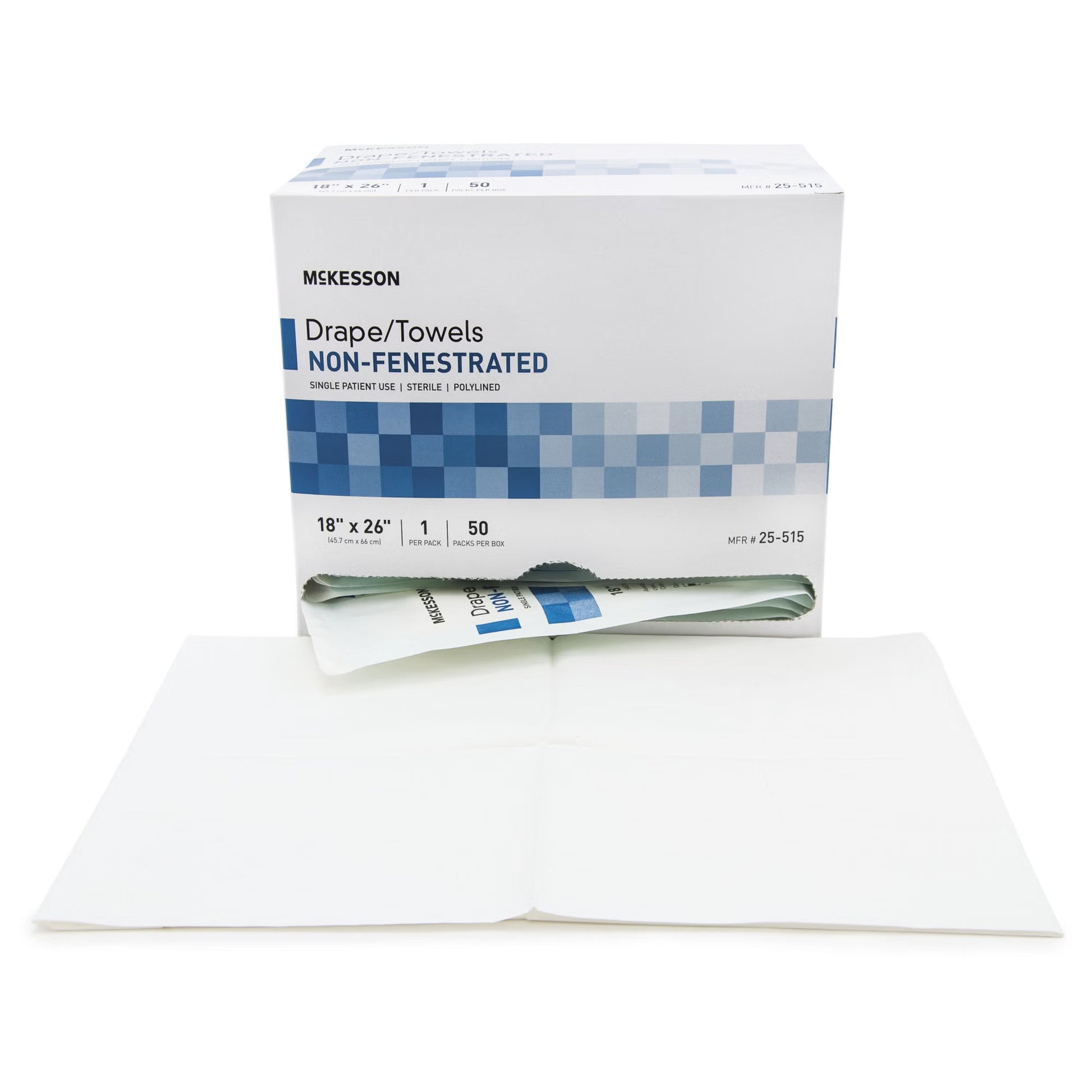 McKesson Sterile Poly Lined Towel Drape