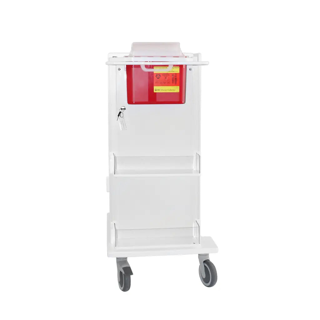 TrippNT 53292 Phlebotomy Pro Mini Cart Bulk Storage Hinged Door Access