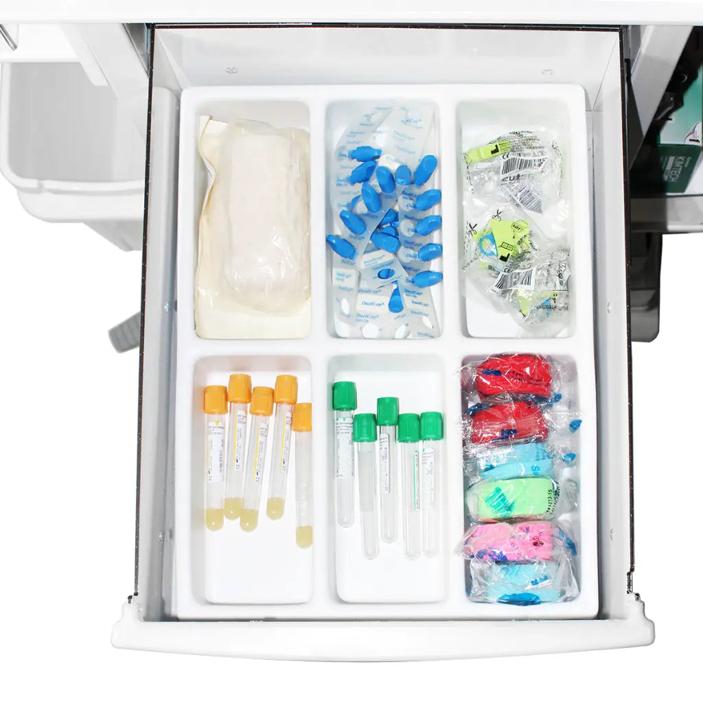 TrippNT 53292 Phlebotomy Pro Mini Cart Tente Caster 5-Inch Detail