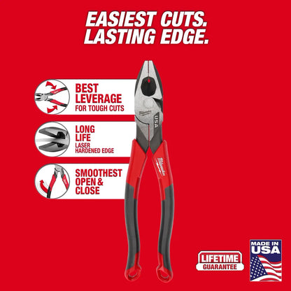 Milwaukee 9" Lineman's Comfort Grip Pliers (USA) MT550