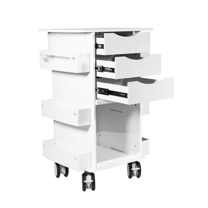 TrippNT 53370 Core DX Sliding Door Cart - Side Profile Showing 19.625-Inch Depth