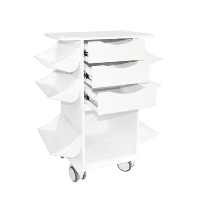 TrippNT 53490 Core CL Cart White 4-Inch Twin Wheel Caster Detail