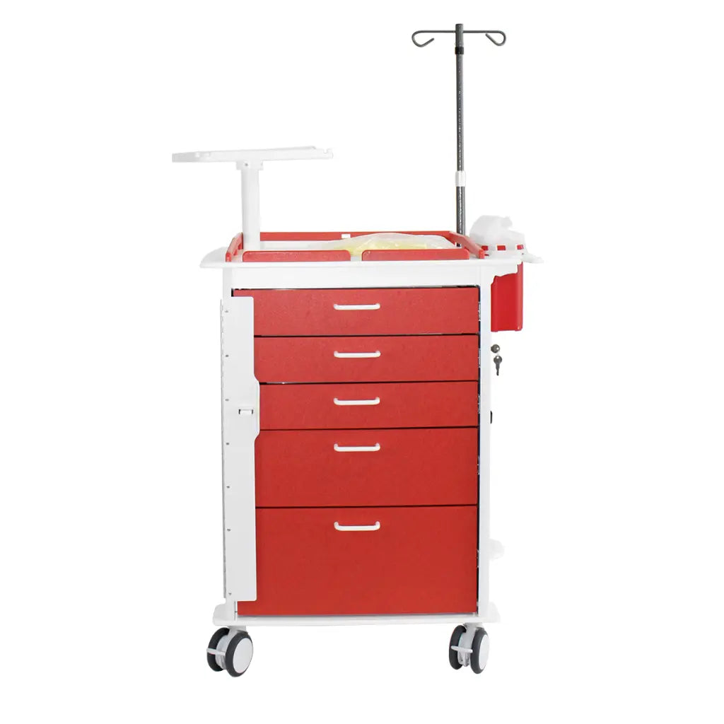 TrippNT 53503 Valor Crash Cart 4-Inch Twin Wheel Caster Detail