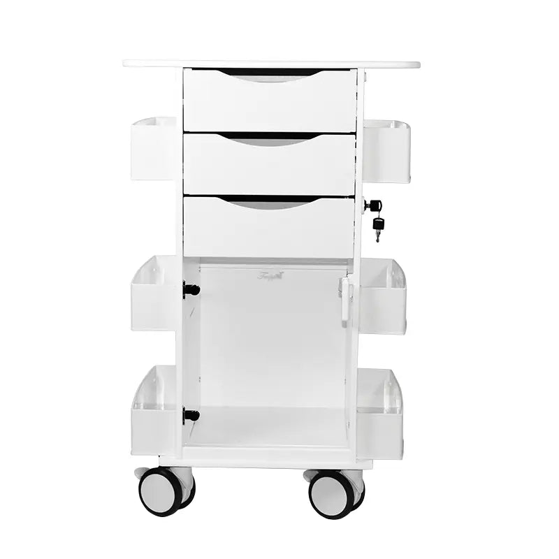 TrippNT 53517 Core DX Hinged Door Cart - Clear Acrylic Hinged Door Open Bulk Storage Access