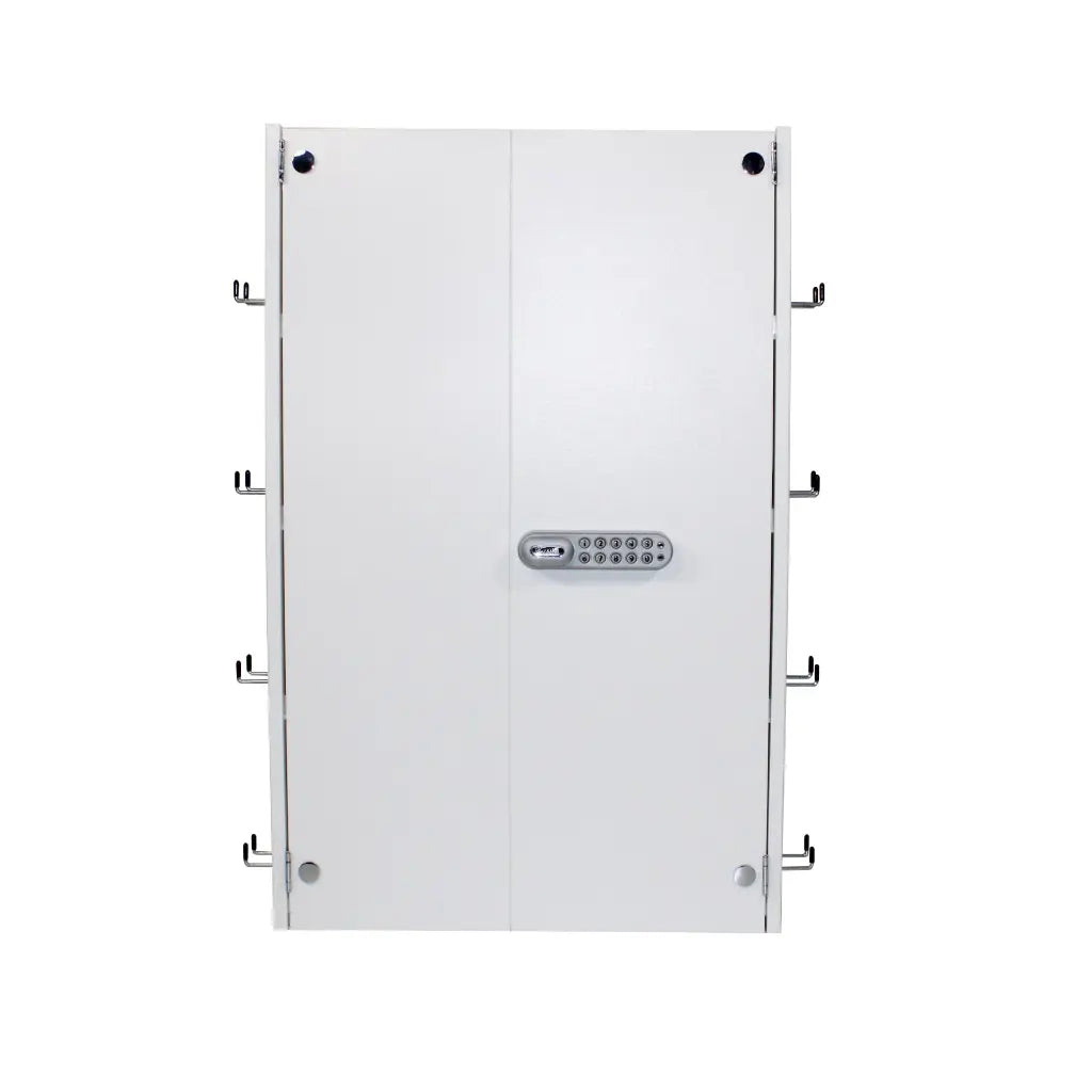 TrippNT 53920 Telemetry Cabinet Door Open 20 Compartments Cord Hooks