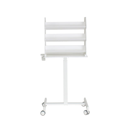 TrippNT 53944 — full stand showing 3 slanted shelves per side and pneumatic center column