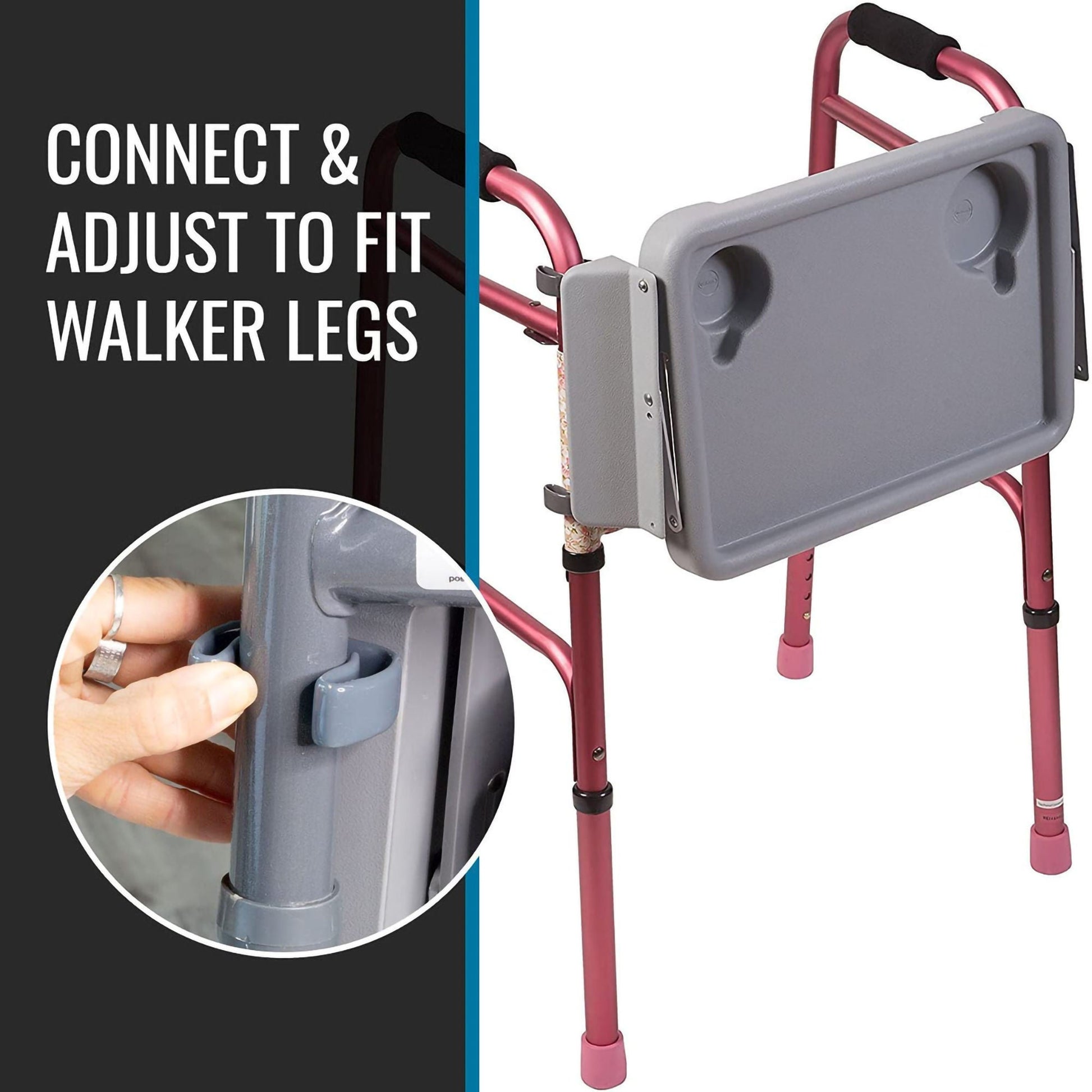 DMI® Folding Walker Tray with Cup Holders