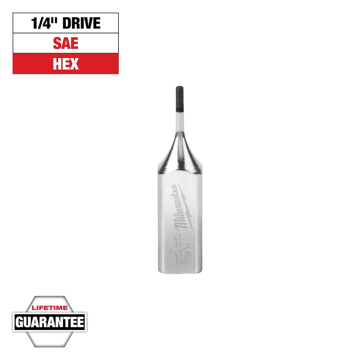 Milwaukee 1/4" Drive 1/8" Hex Bit Socket 45-34-1020 | 1/4 in Drive