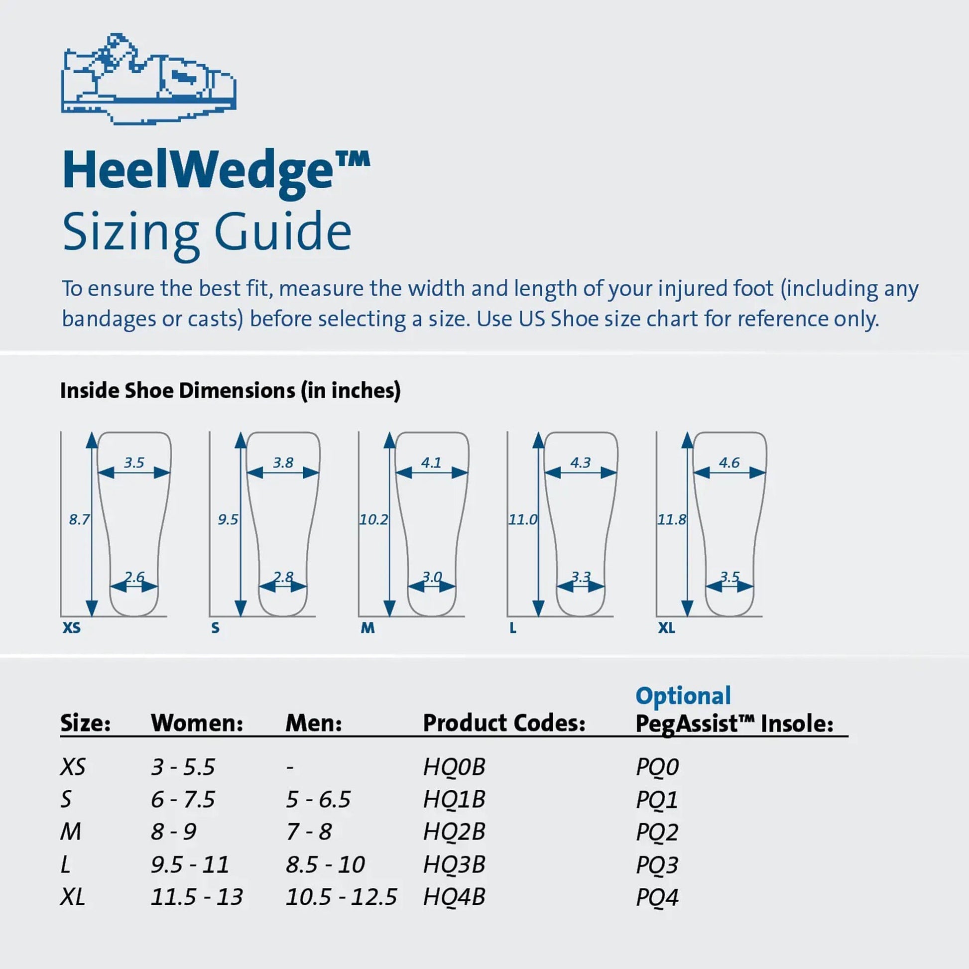 Darco® HeelWedge™ Post-Op Shoe, Large