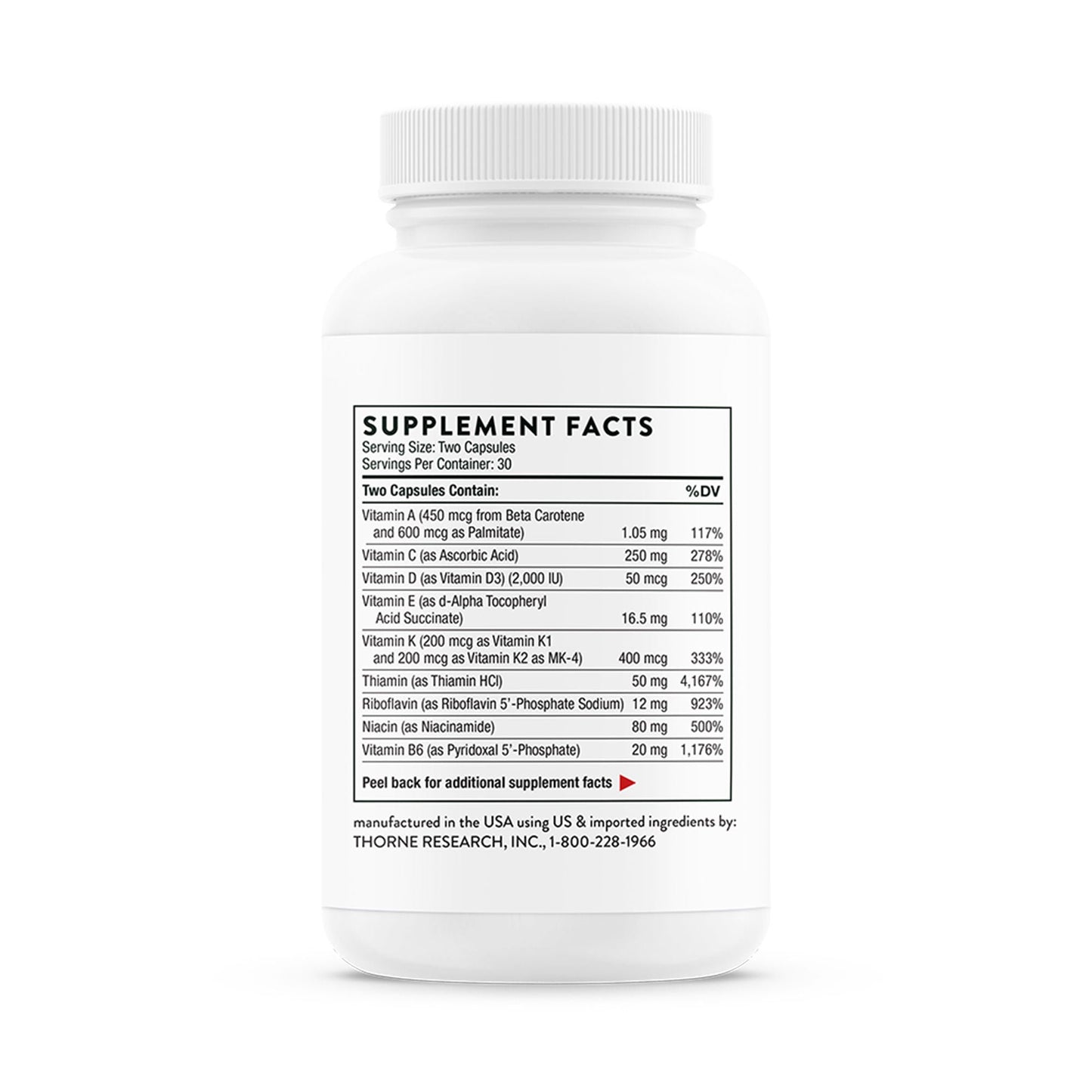 Thorne® Basic Nutrients 2/Day Dietary Supplement