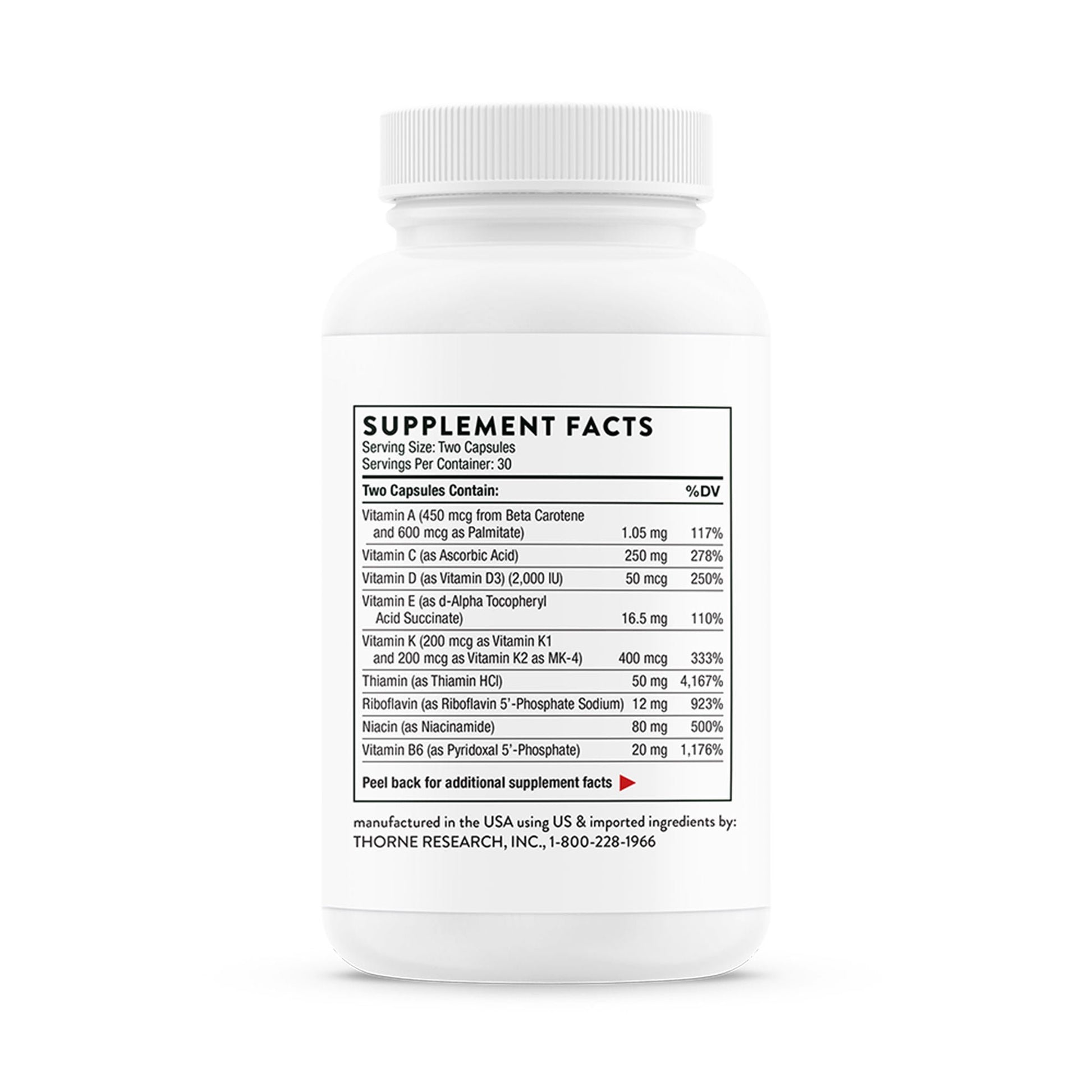 Thorne® Basic Nutrients 2/Day Dietary Supplement