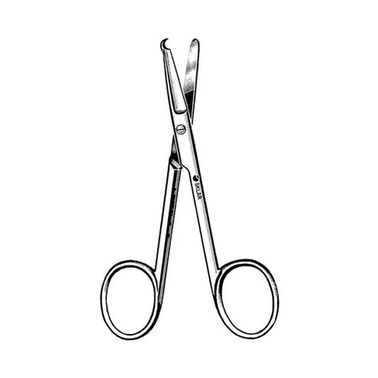 Sklar® Stitch Scissors Spencer 3-1/2 Inch Length OR / Surgical Grade German Stainless Steel NonSterile Finger Ring Handl
