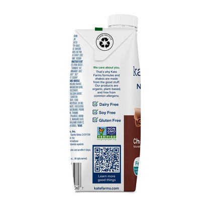 Kate Farms® Nutrition Shake, Chocolate, carton