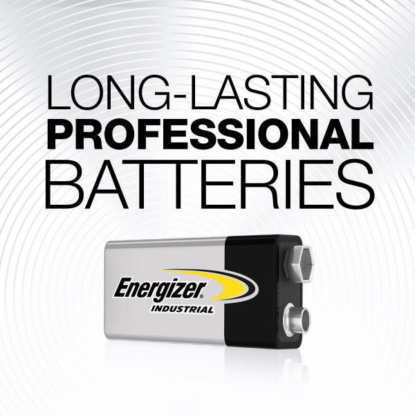 Energizer® Industrial® Alkaline Battery, 9V