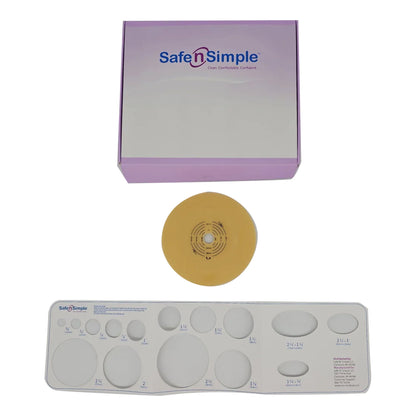 Ostomy Barrier Trim to Fit, Extended Wear Without Tape Flange Red Code System Hydrocolloid Up to 1-3/4 Inch Opening