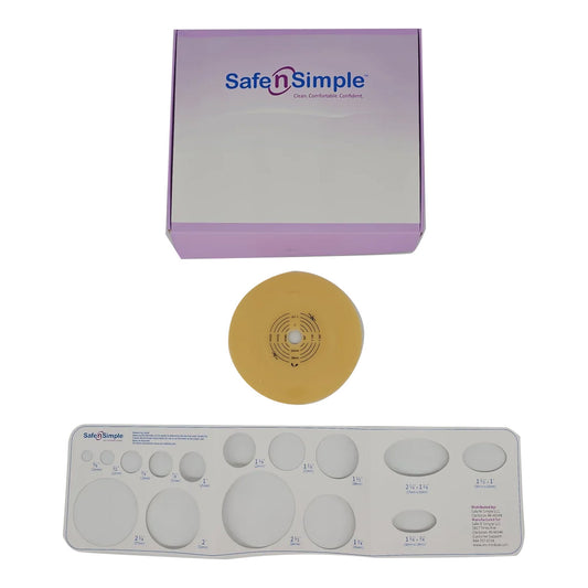 Ostomy Barrier Trim to Fit, Extended Wear Without Tape Flange Red Code System Hydrocolloid Up to 1-3/4 Inch Opening