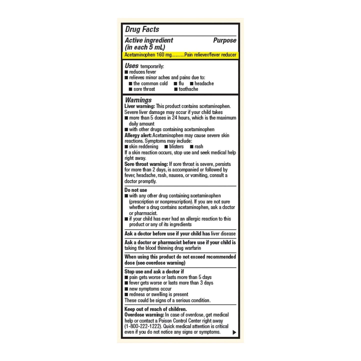 Foster & Thrive™ Acetaminophen Children's Pain Relief, Grape Flavor