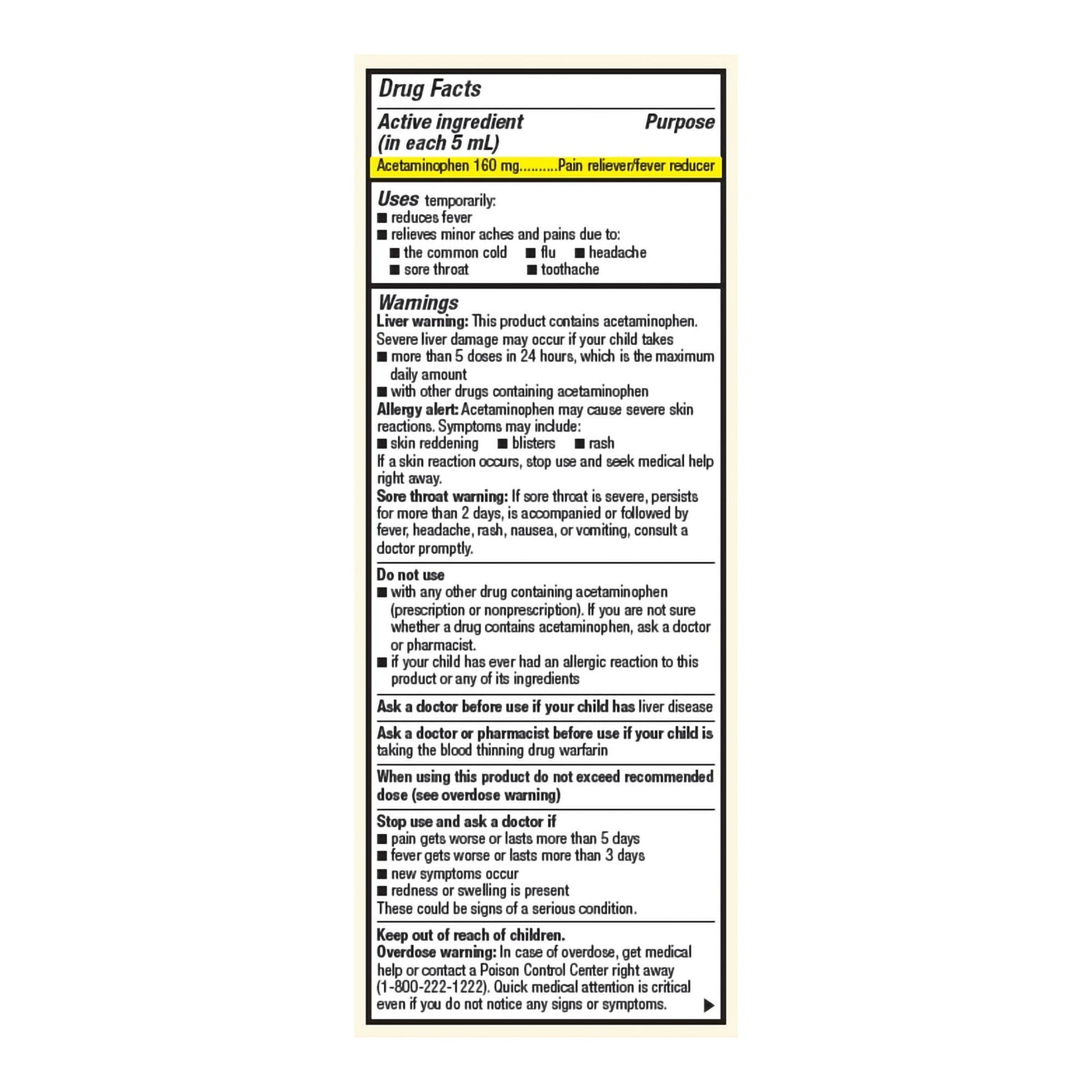 Foster & Thrive™ Acetaminophen Children's Pain Relief, Grape Flavor