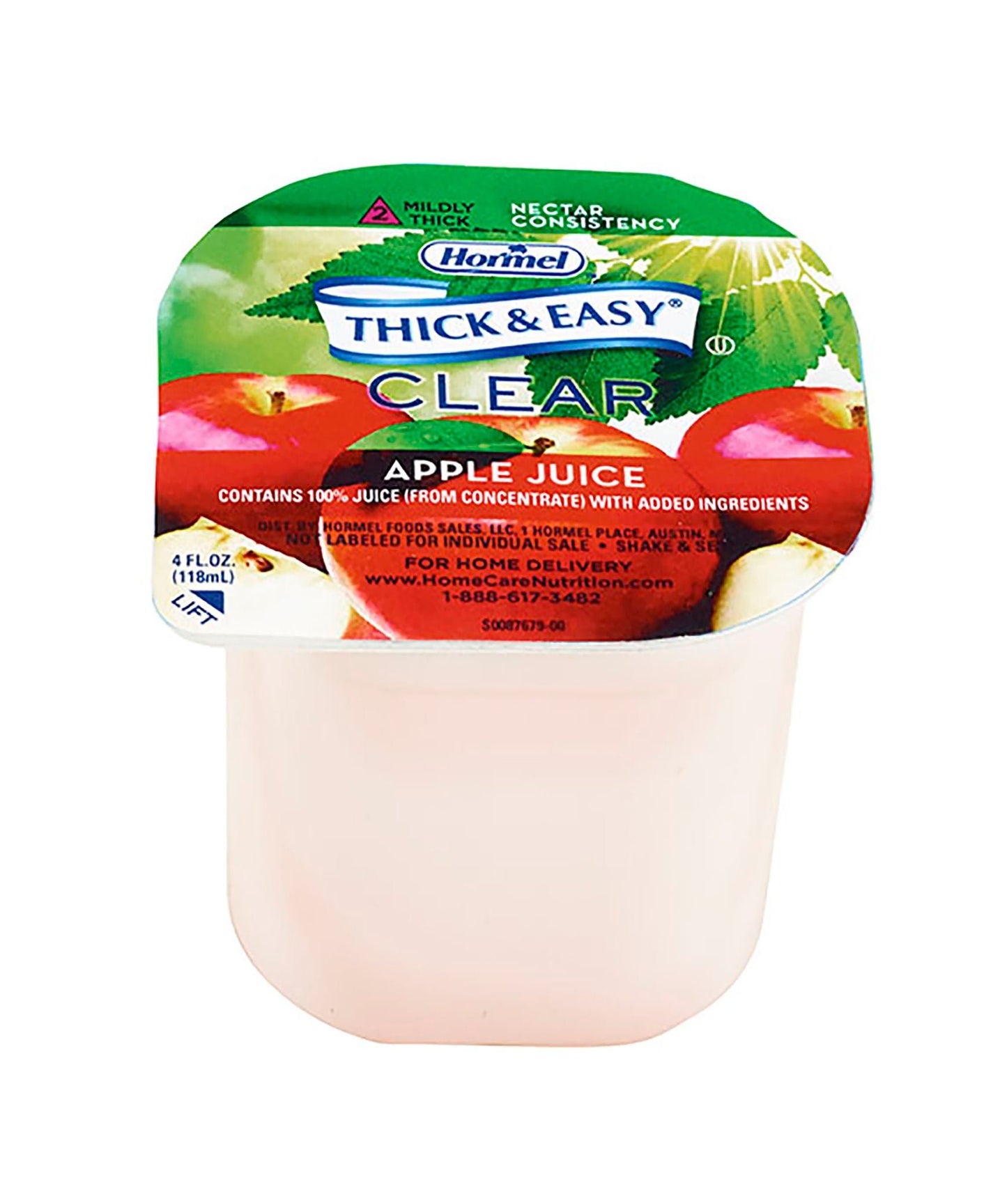 Thick & Easy® Clear Nectar Consistency Apple Thickened Beverage, Cup