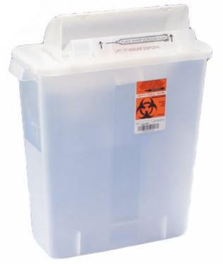 SharpStar™ In-Room™ Multi-purpose Sharps Container, 16½ x 13¾ x 6 Inch