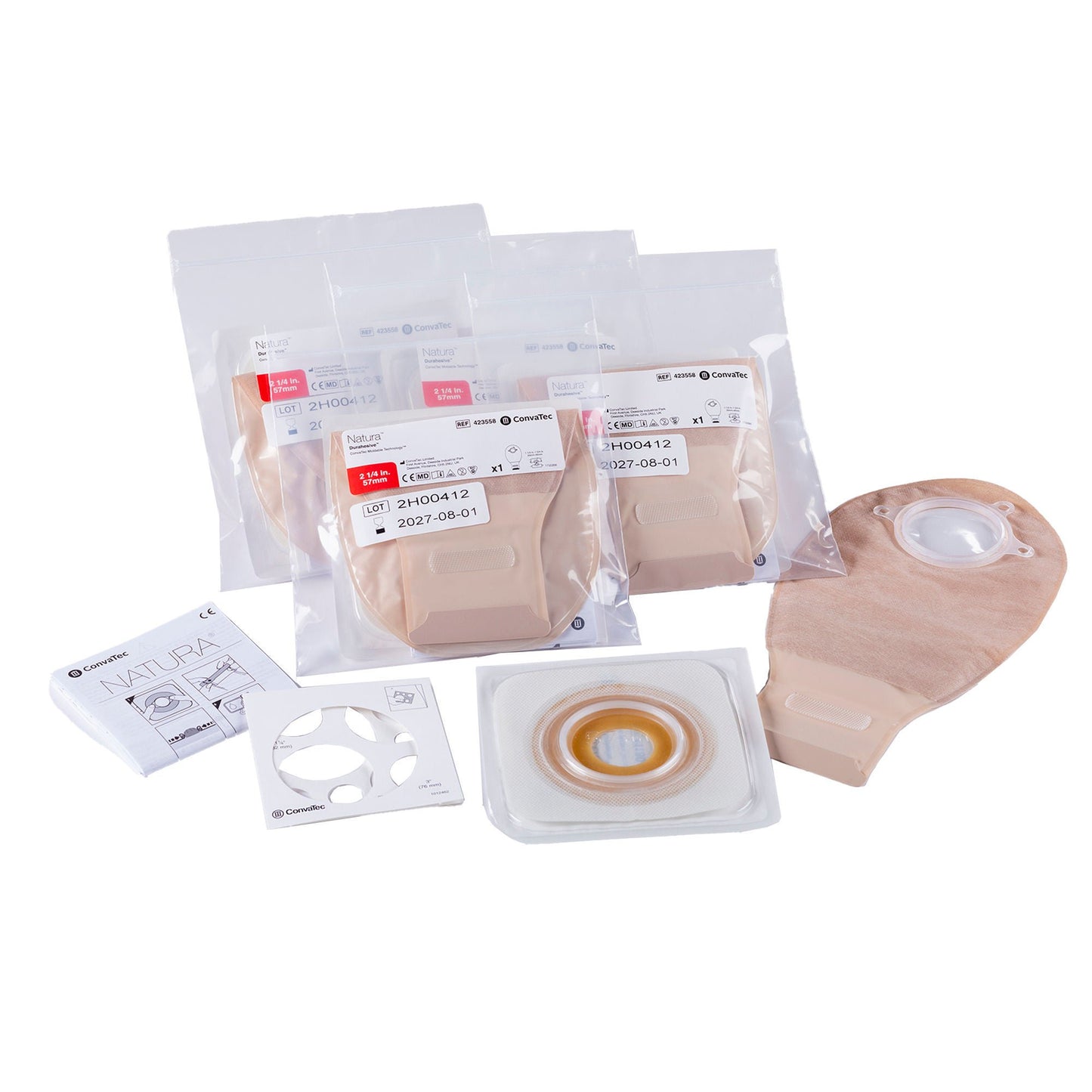 Natura Ostomy Pouch One-Piece System Mold to Fit Stoma Drainable