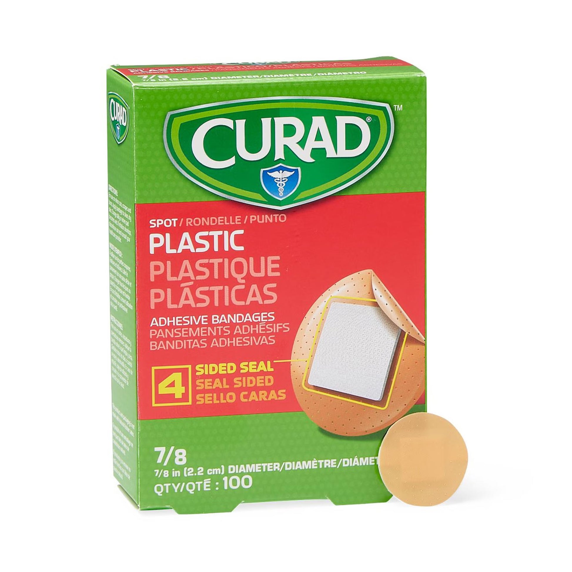 Curad® Round Tan Adhesive Spot Bandage