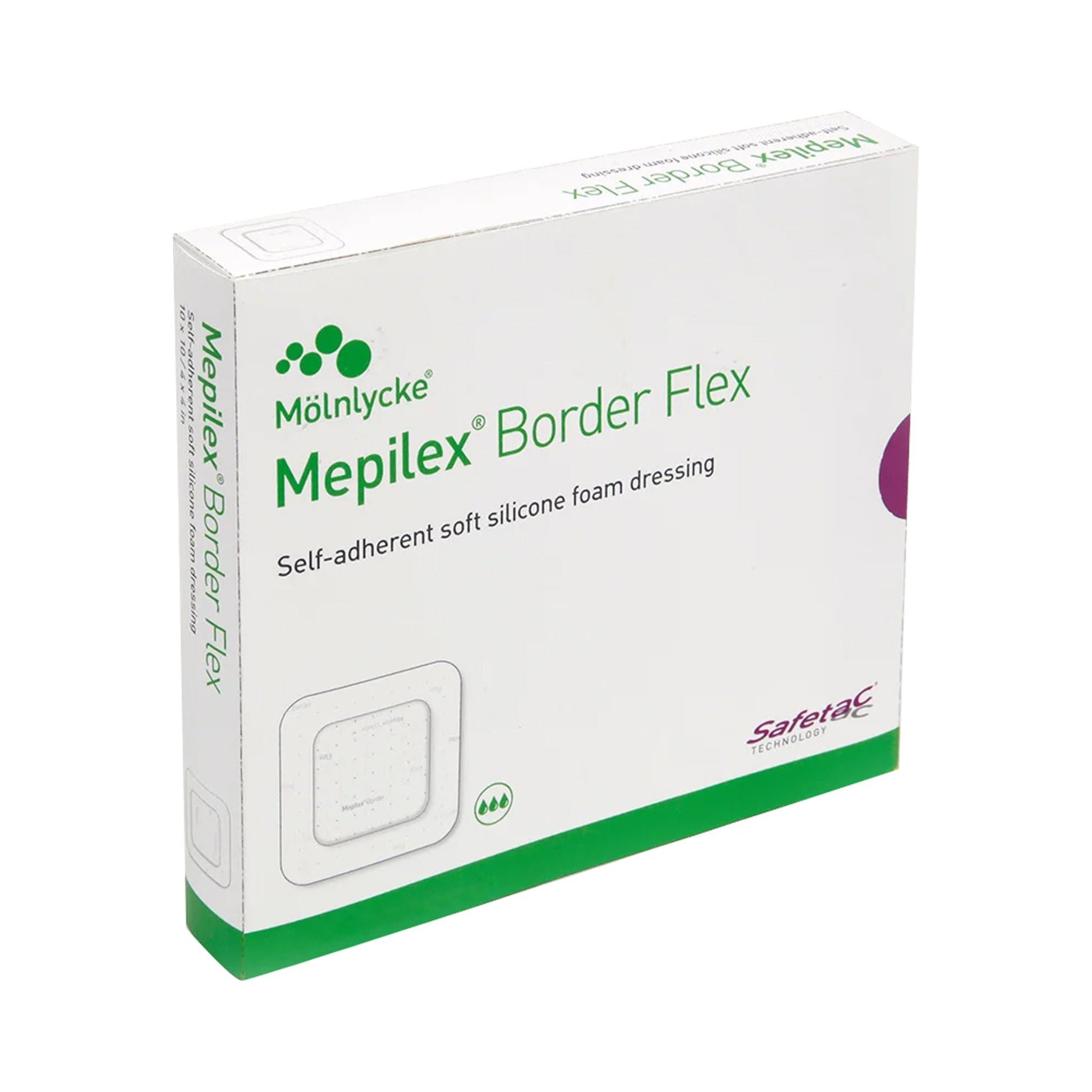 Mepilex® Border Flex Silicone Adhesive Foam Dressing