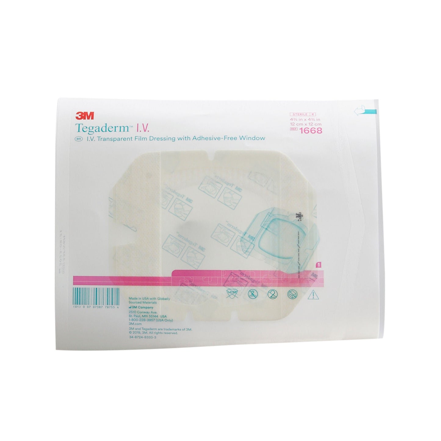 3M™ Tegaderm™ I.V. Transparent Film Dressing with Adhesive-Free Window