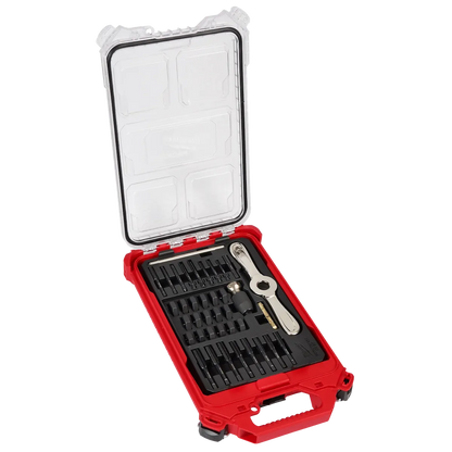 Milwaukee 38PC Metric Tap & Die PACKOUT Set w/ HEX-LOK 2-in-1 Handle 49-22-5603 | 38-Piece, Black Oxide