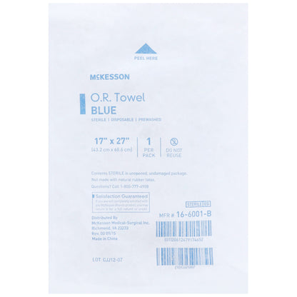 McKesson Sterile Blue O.R. Towel