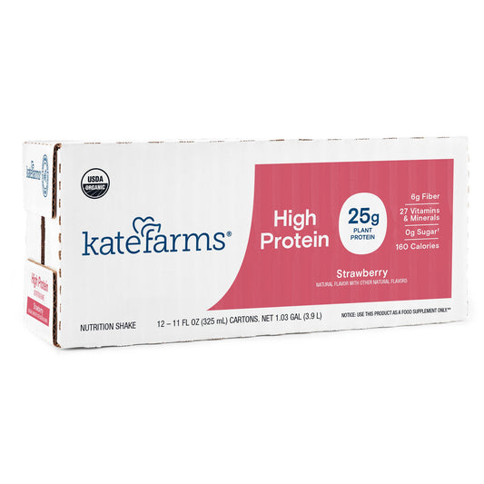 Kate Farms High Protein Oral Supplement Strawberry Flavor Liquid Carton