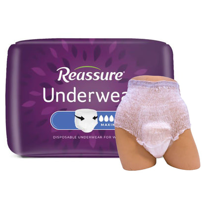 Reassure® Maximum Absorbent Underwear, Women, Medium – Heavy Absorbency