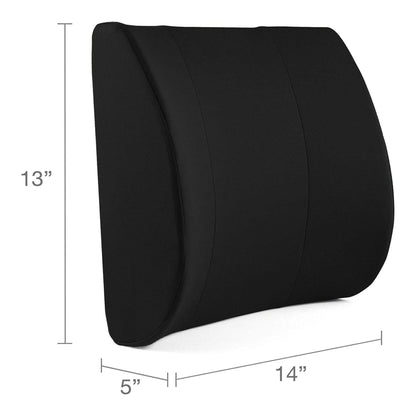 DMI® Lumbar Seat Cushion, Black, .