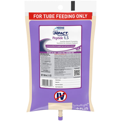 Impact® Peptide 1.5 Tube Feeding Formula, Prefilled Container