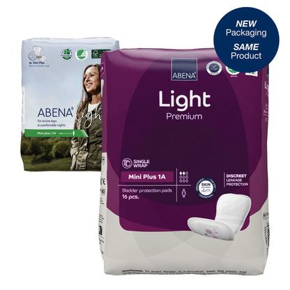 Abena™ Light Mini Plus Bladder Control Pad, 11-Inch Length