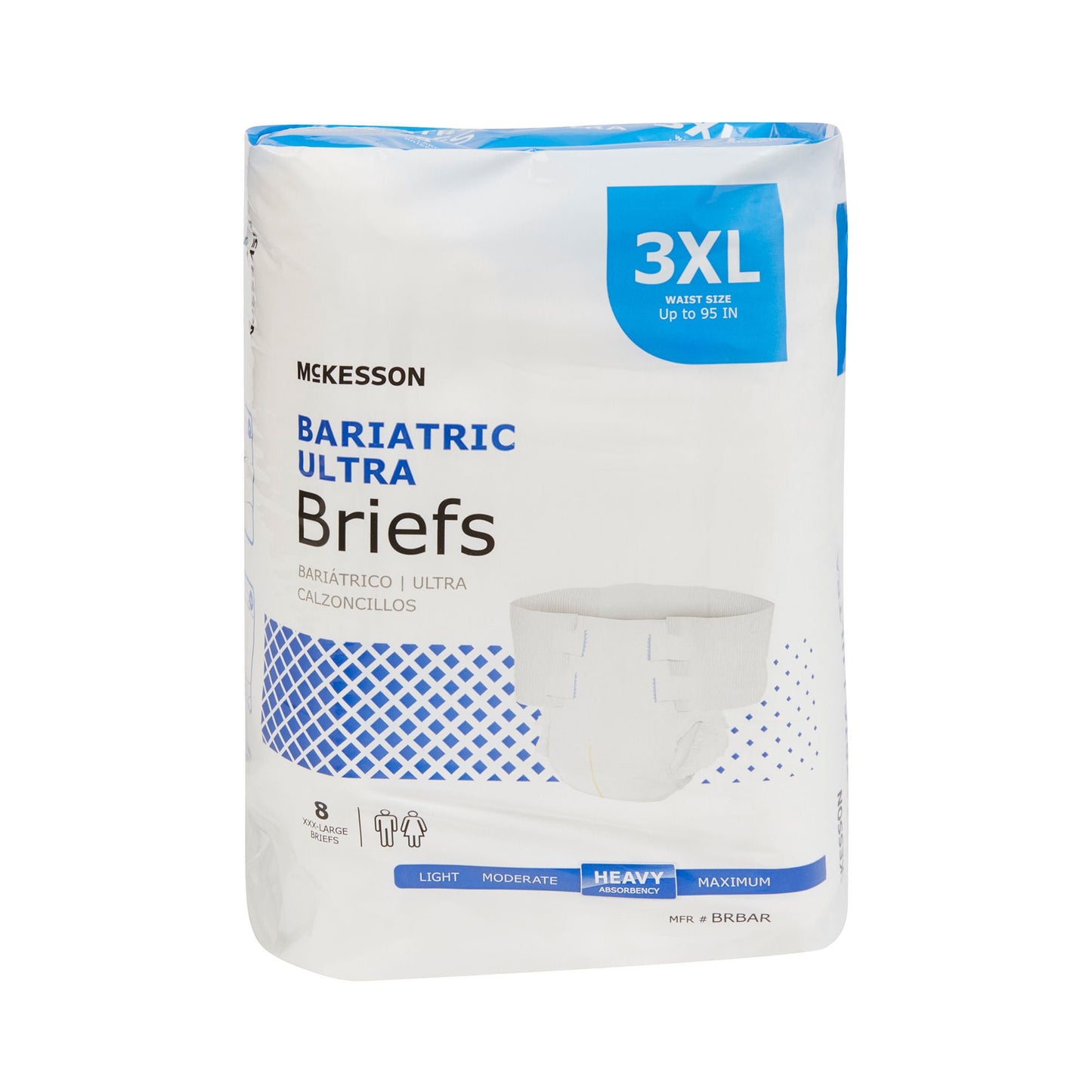 McKesson Ultra Heavy Absorbent Incontinence Brief, Bariatric