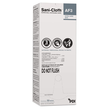 Sani-Cloth® AF3 Germicidal Disinfectant Wipes, 11.5 x 11.75 Inch