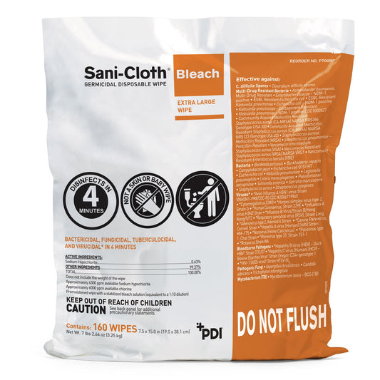Sani-Cloth® Bleach Germicidal Extra Large Disinfectant Wipes