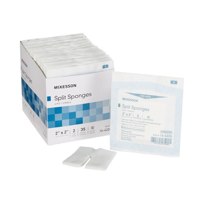 McKesson IV/Drain Split Dressing, Six Ply