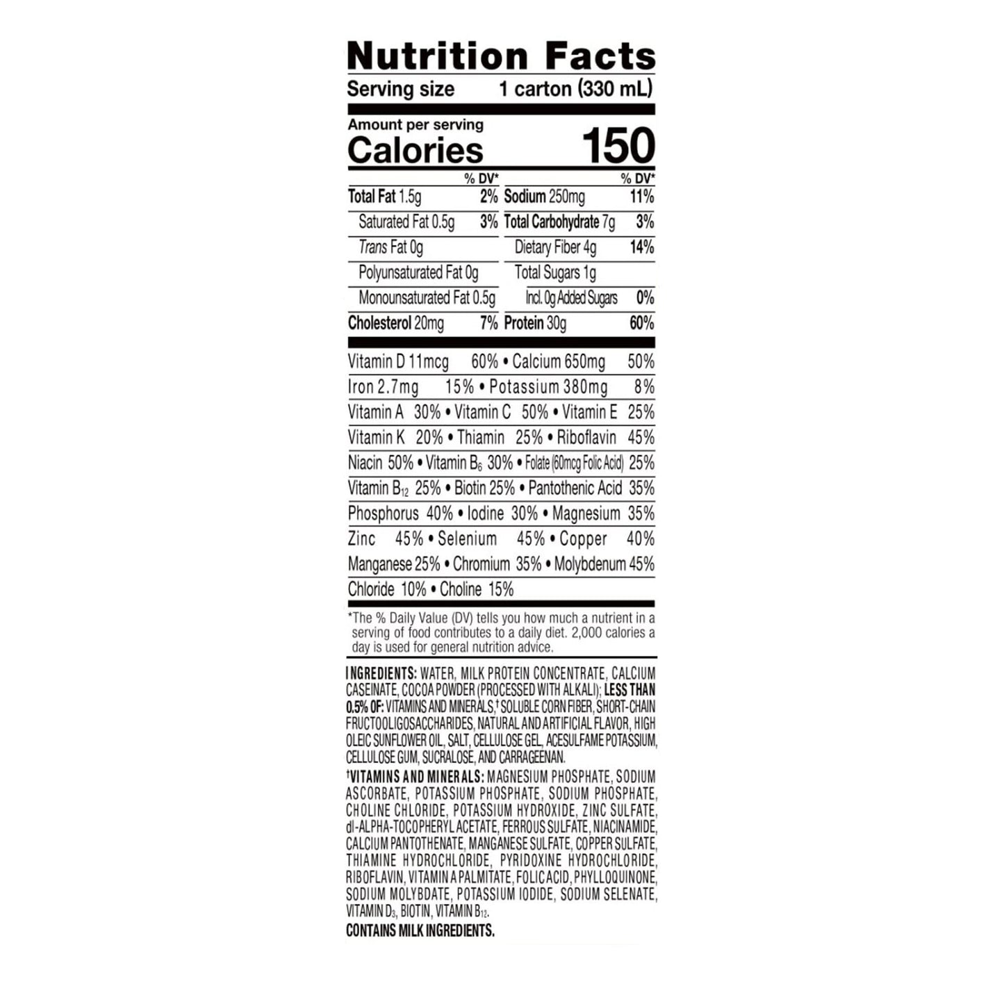 Ensure® Max Protein Nutrition Shake, Chocolate, carton