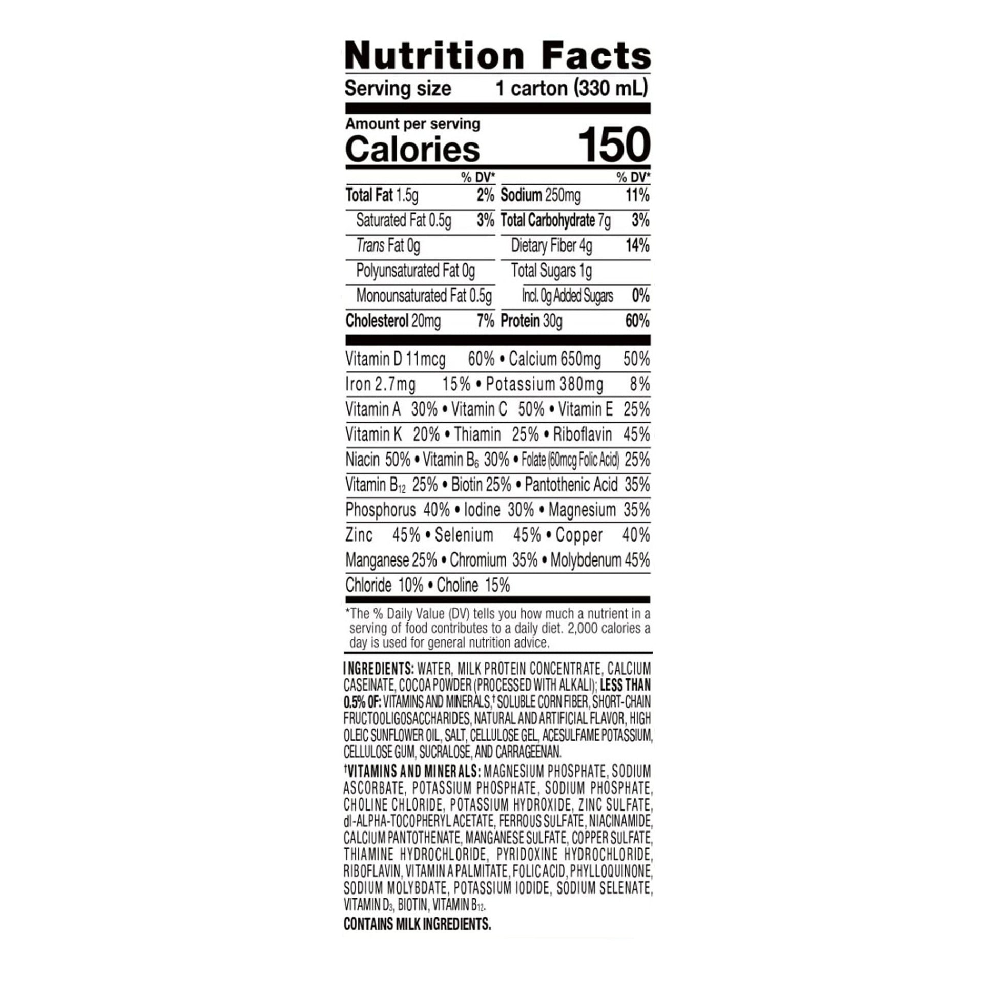 Ensure® Max Protein Nutrition Shake, Chocolate, carton