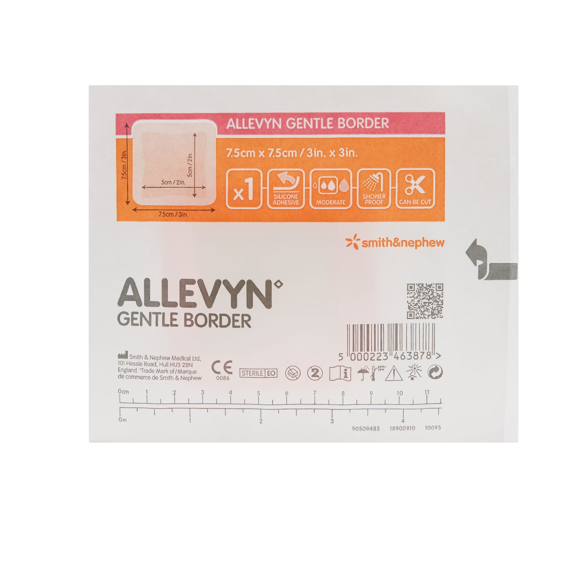 Allevyn Gentle Border Silicone Foam Dressing