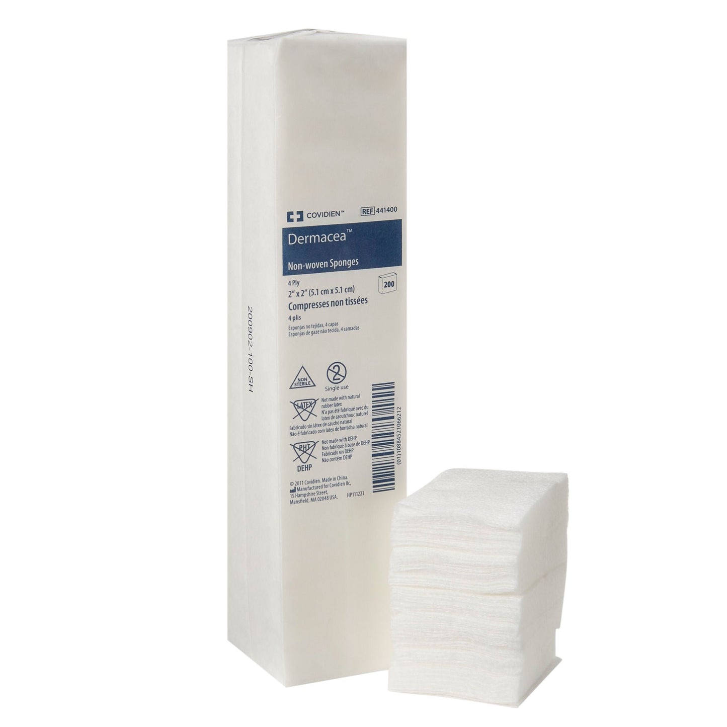 Dermacea™ Nonwoven Sponge, 4-Ply