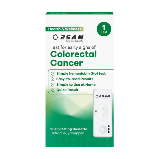 2San Cancer Screening Test Kit Fecal Occult Blood Test (iFOB or FIT) 1 Test per Kit (24 Kits ) CLIA Waived