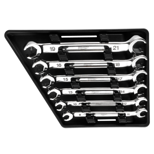 Milwaukee 6pc Double End Flare Nut Wrench Set - Metric 45-96-8355