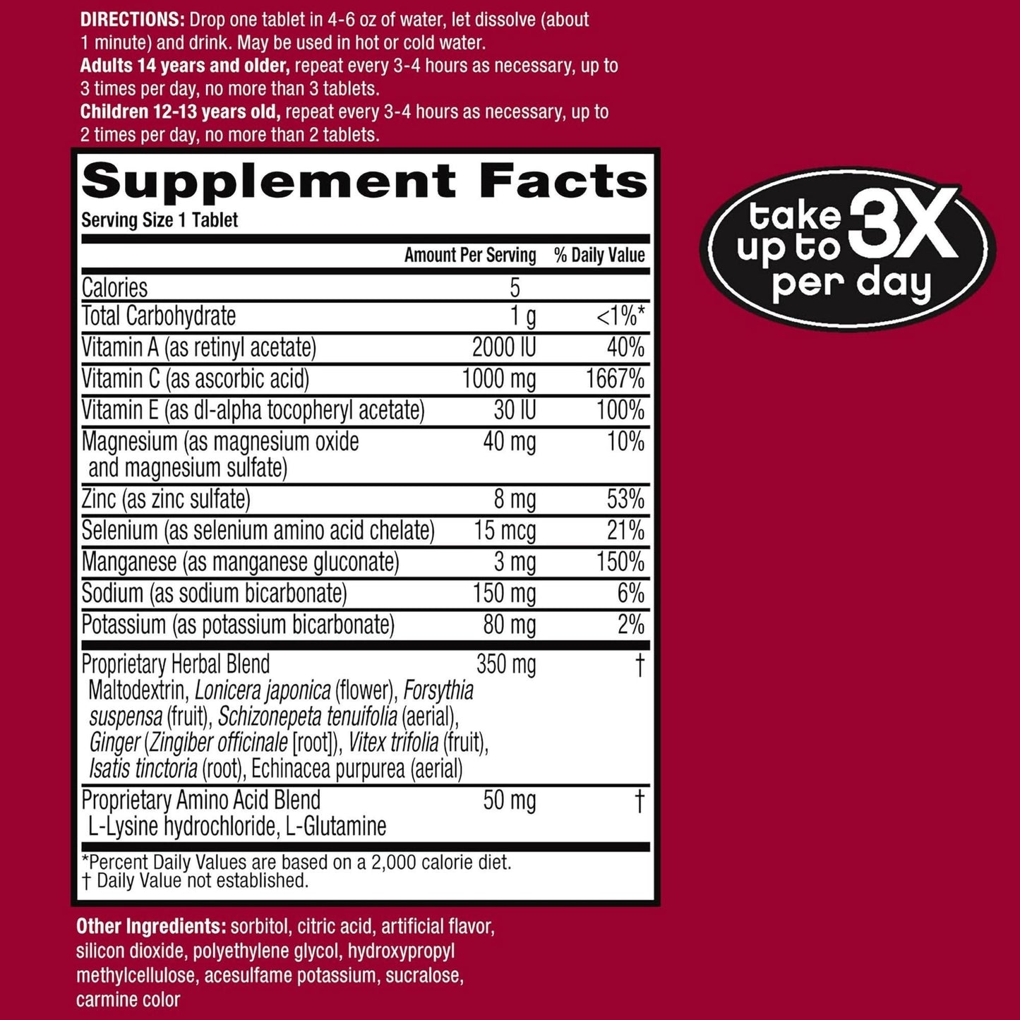 Airborne® Original Immune Support Supplement Effervescent Tablets, Strawberry