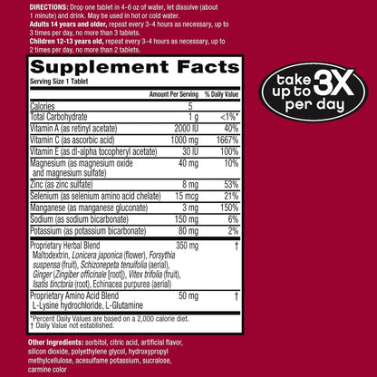 Airborne® Original Immune Support Supplement Effervescent Tablets, Strawberry
