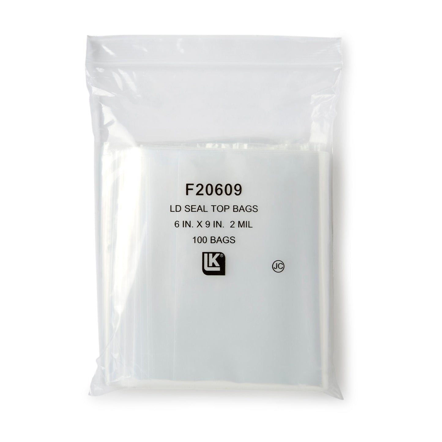 LK® Clear Line Zipper Reclosable Bag